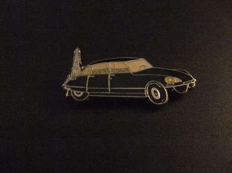 Citroën DS met Eiffeltoren Parijs